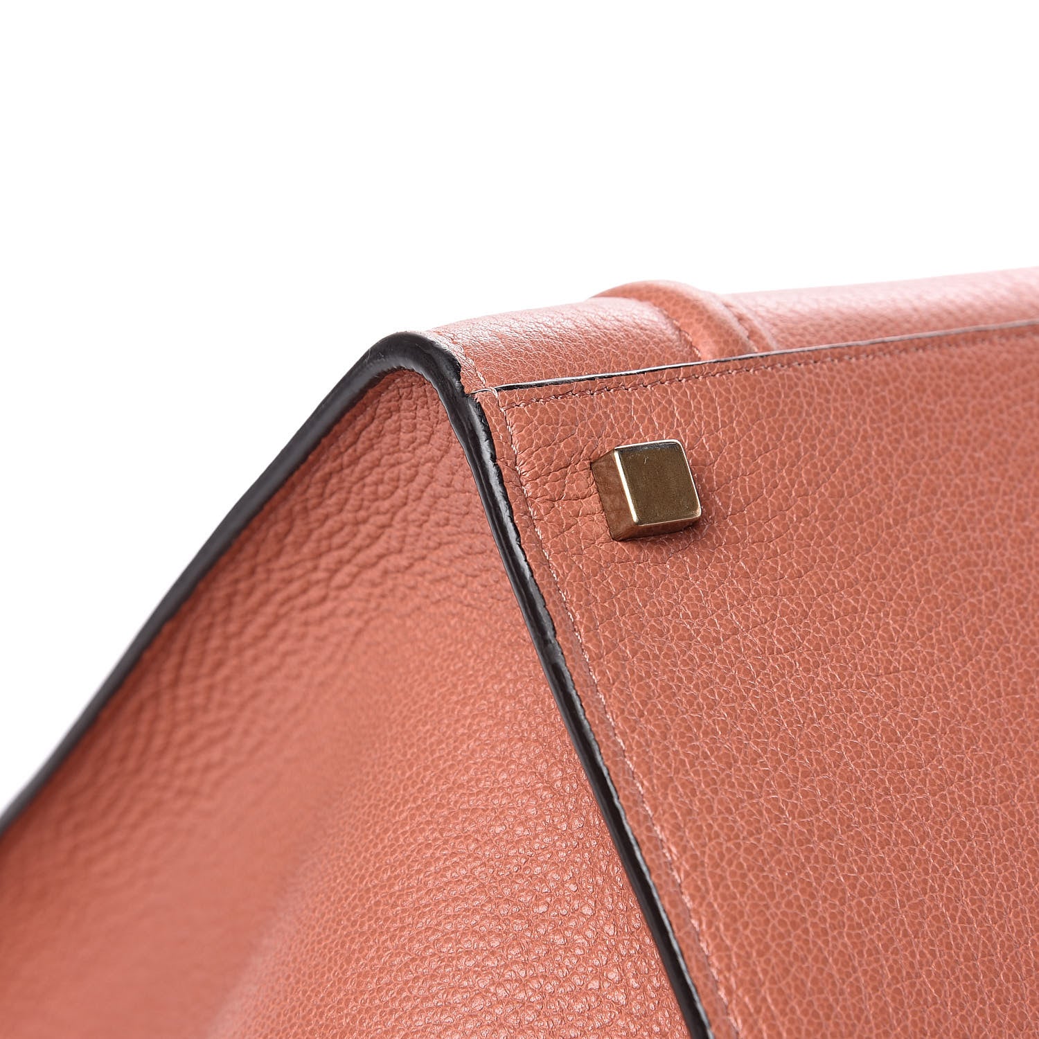 Celine Shiny Grained Calfskin Medium Phantom Luggage Terracotta 11 of 15
