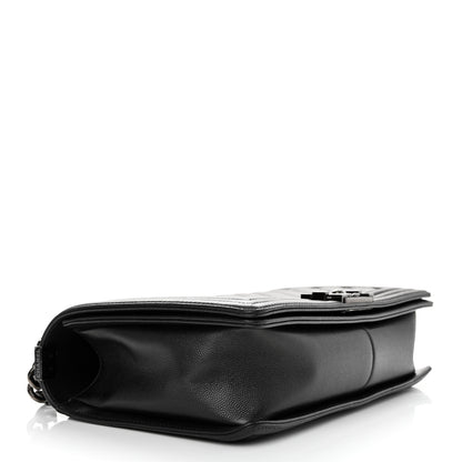 Chanel Caviar Quilted New Medium Boy Flap So Black 4 of 12