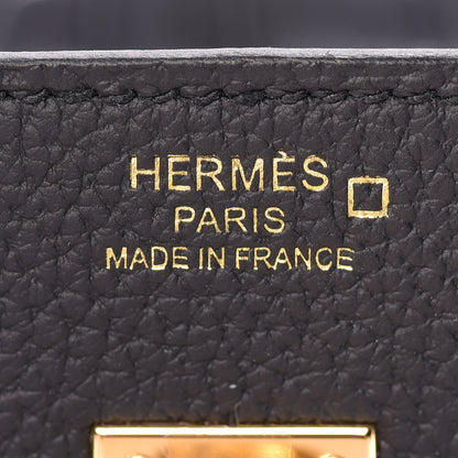 Hermes Togo Matte Alligator Birkin Touch 25 Black 22 of 32