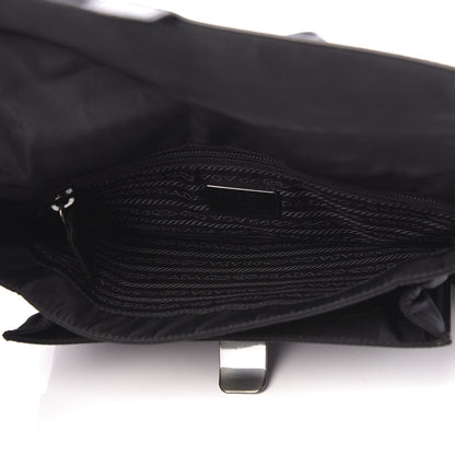 Prada Tessuto Nylon Spazzolato Shoulder Bag Black 5 of 10
