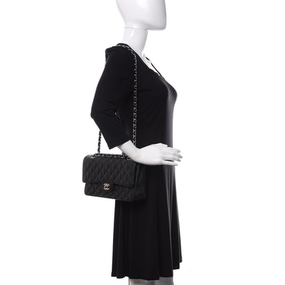 Chanel Caviar Quilted Medium Double Flap Black 2 of 11