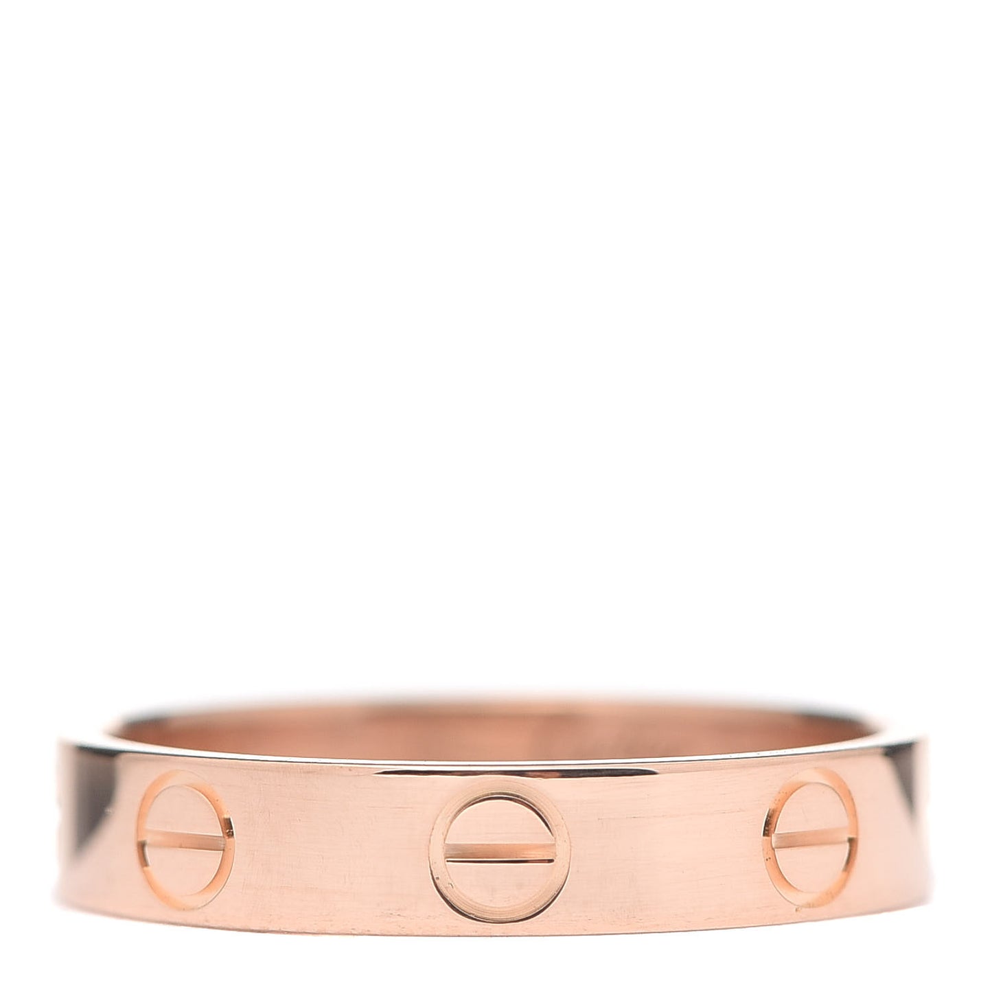 18K Pink Gold 3.5mm LOVE Wedding Band Ring 51 5.75