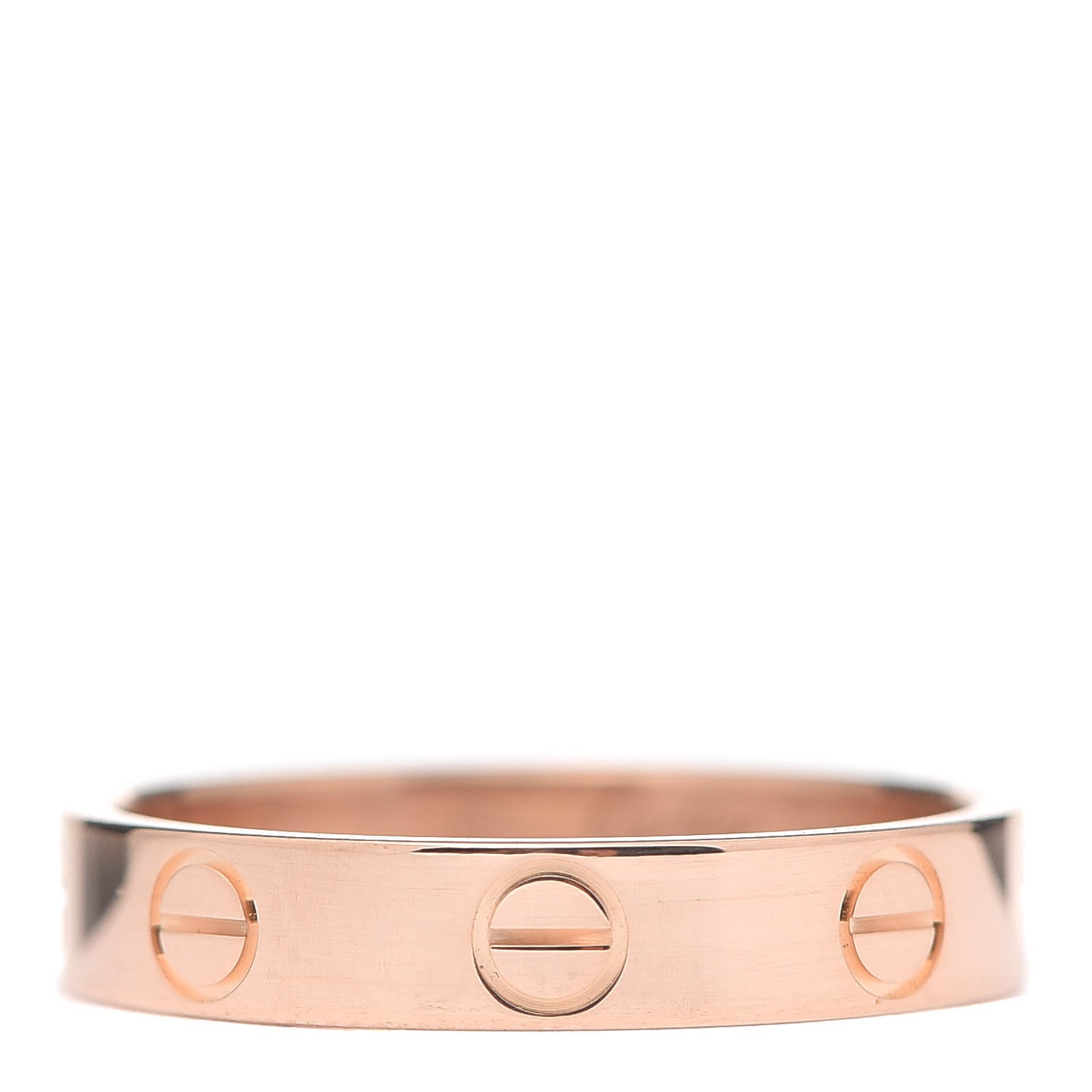 Cartier 18K Pink Gold 3.5mm LOVE Wedding Band Ring 51 5.75 1 of 4