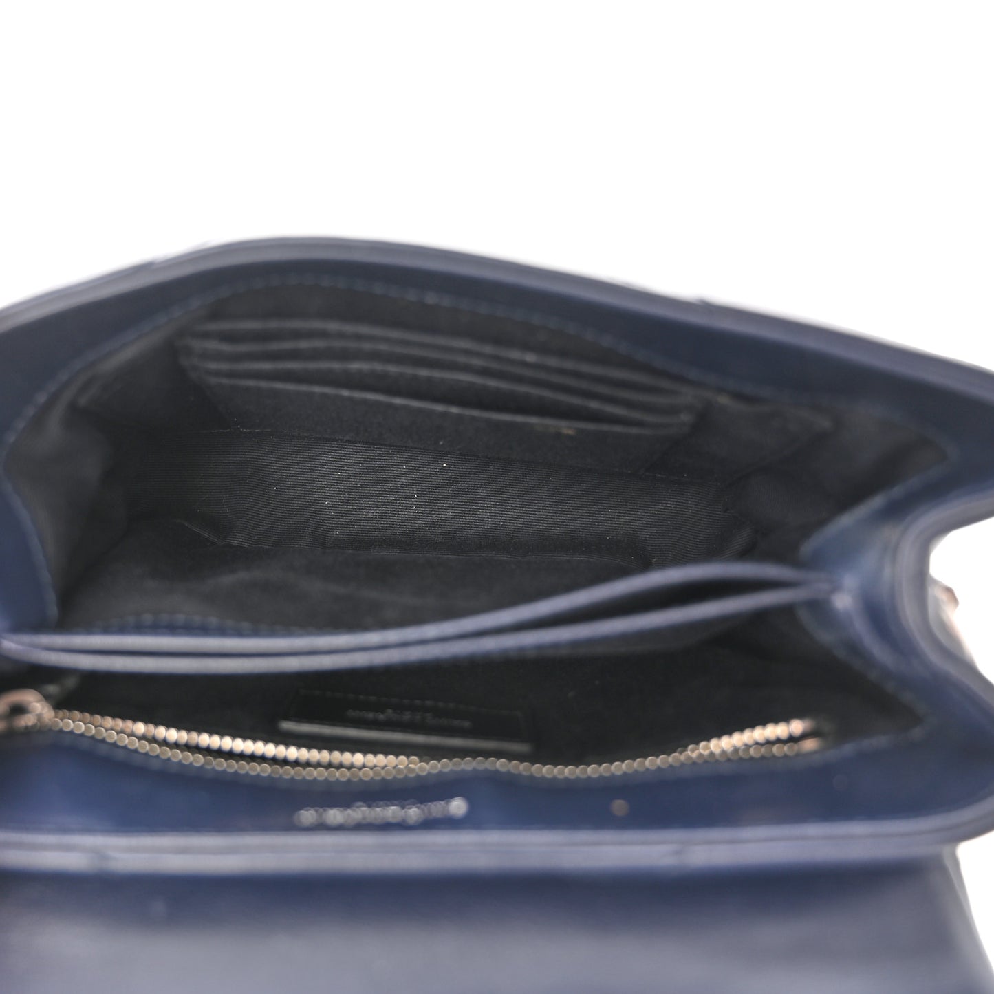 Calfskin Y Quilted Monogram Toy Loulou Satchel Navy