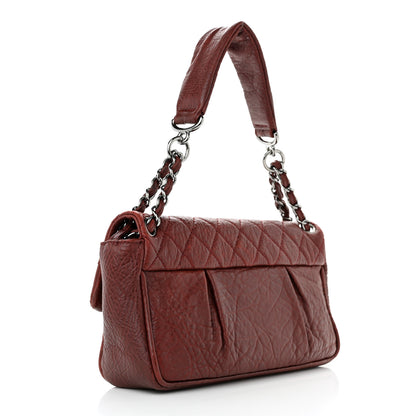 Chanel Distressed Lambskin Lady Braid Flap Burgundy 3 of 12