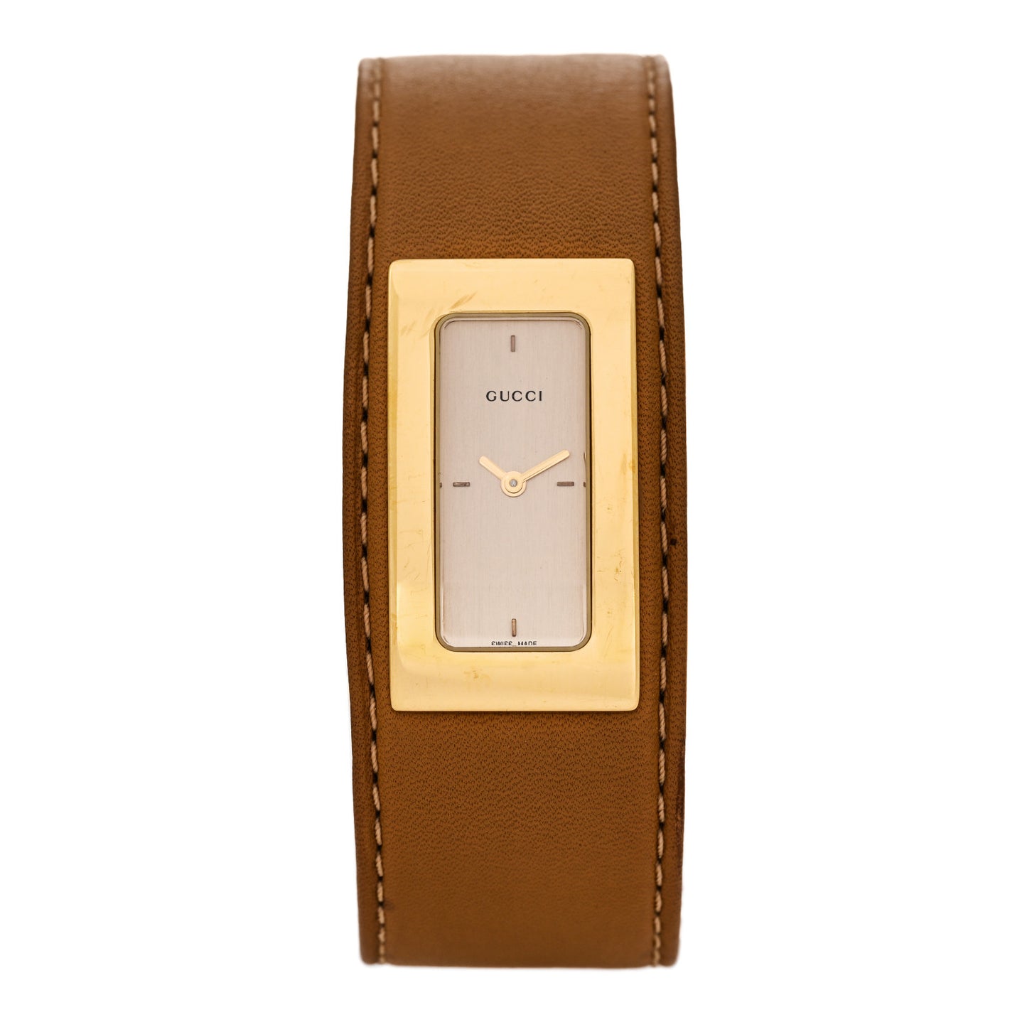 Stainless Steel Calfskin 25mm 7800S Quartz Watch Brown