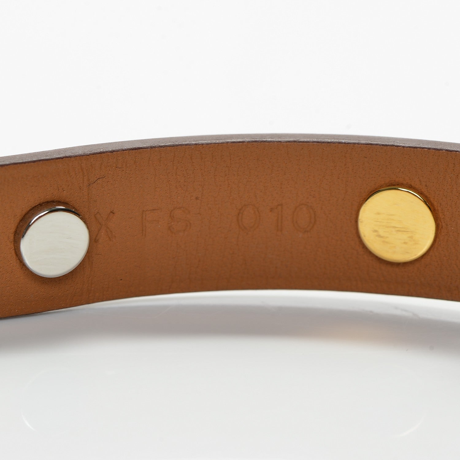 Hermes Swift Mini Dog Square Studded Bracelet T2 Gold 4 of 6