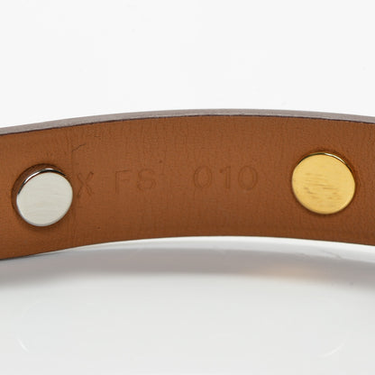 Hermes Swift Mini Dog Square Studded Bracelet T2 Gold 4 of 6