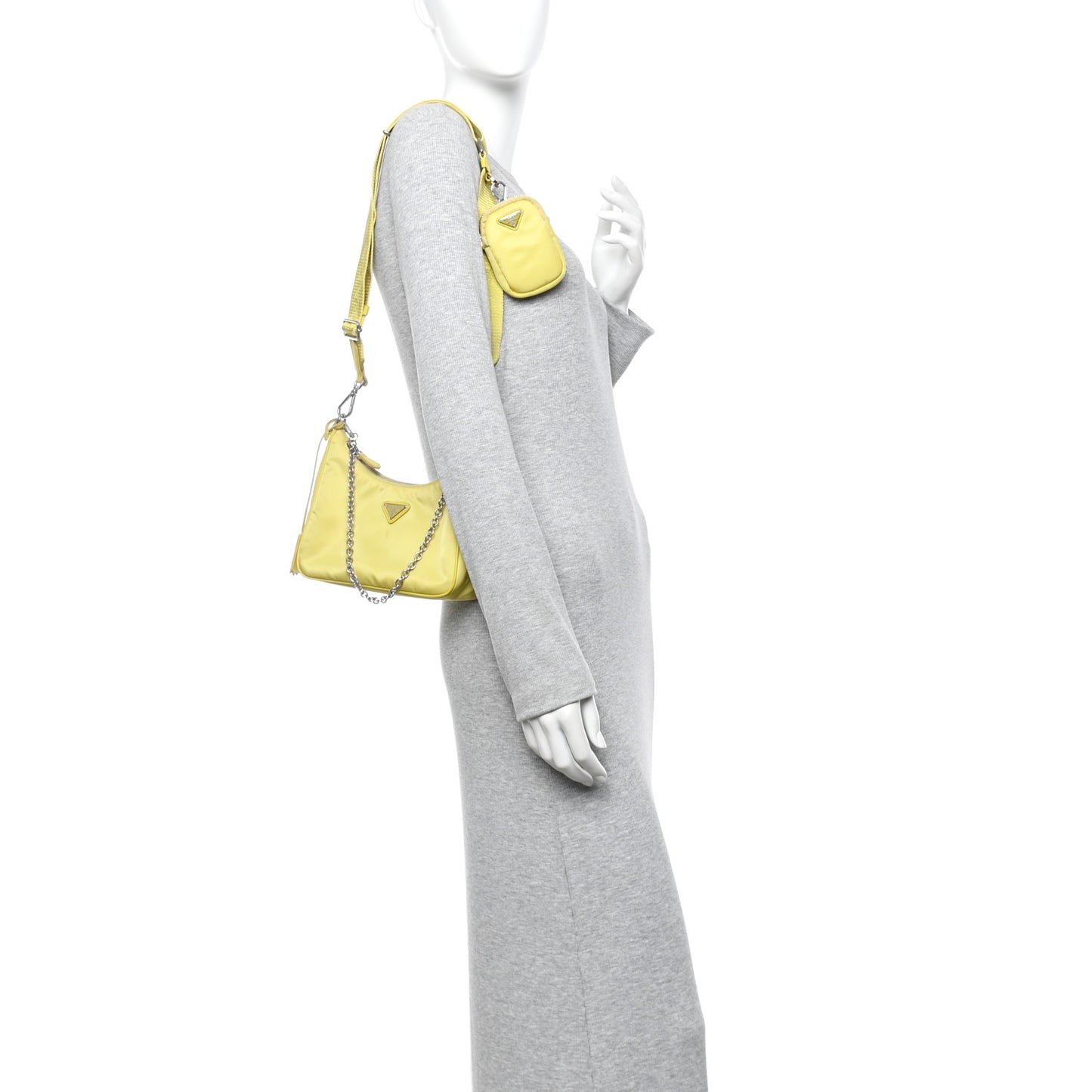 Nylon Saffiano Re-Edition 2005 Shoulder Bag Ananas