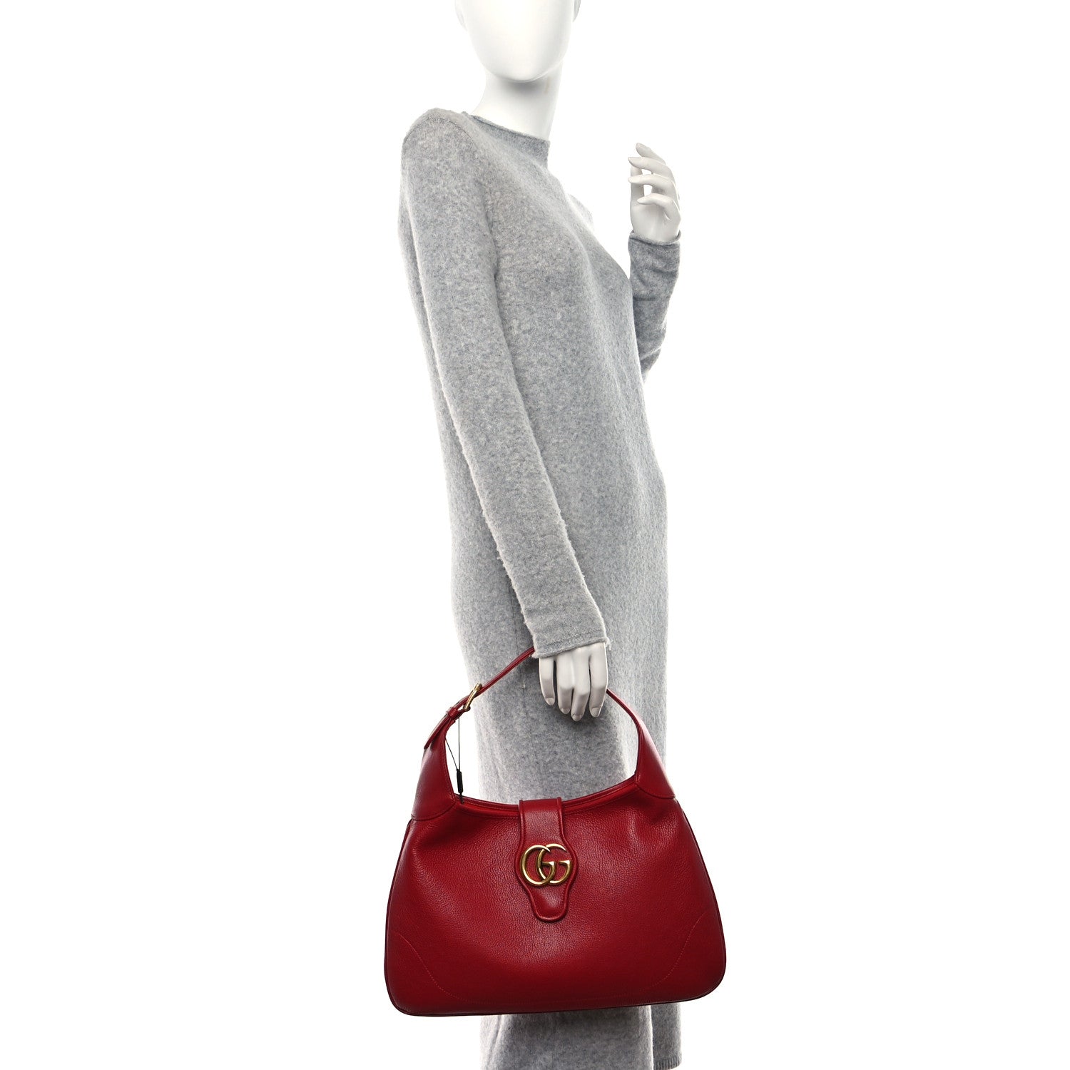 Gucci Goatskin Medium Aphrodite Shoulder Bag Hibiscus Red 2 of 8
