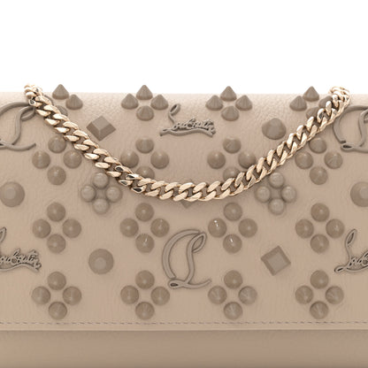 Christian Louboutin Calfskin Spikes Loubinthesky Paloma Clutch Saharienne 8 of 11