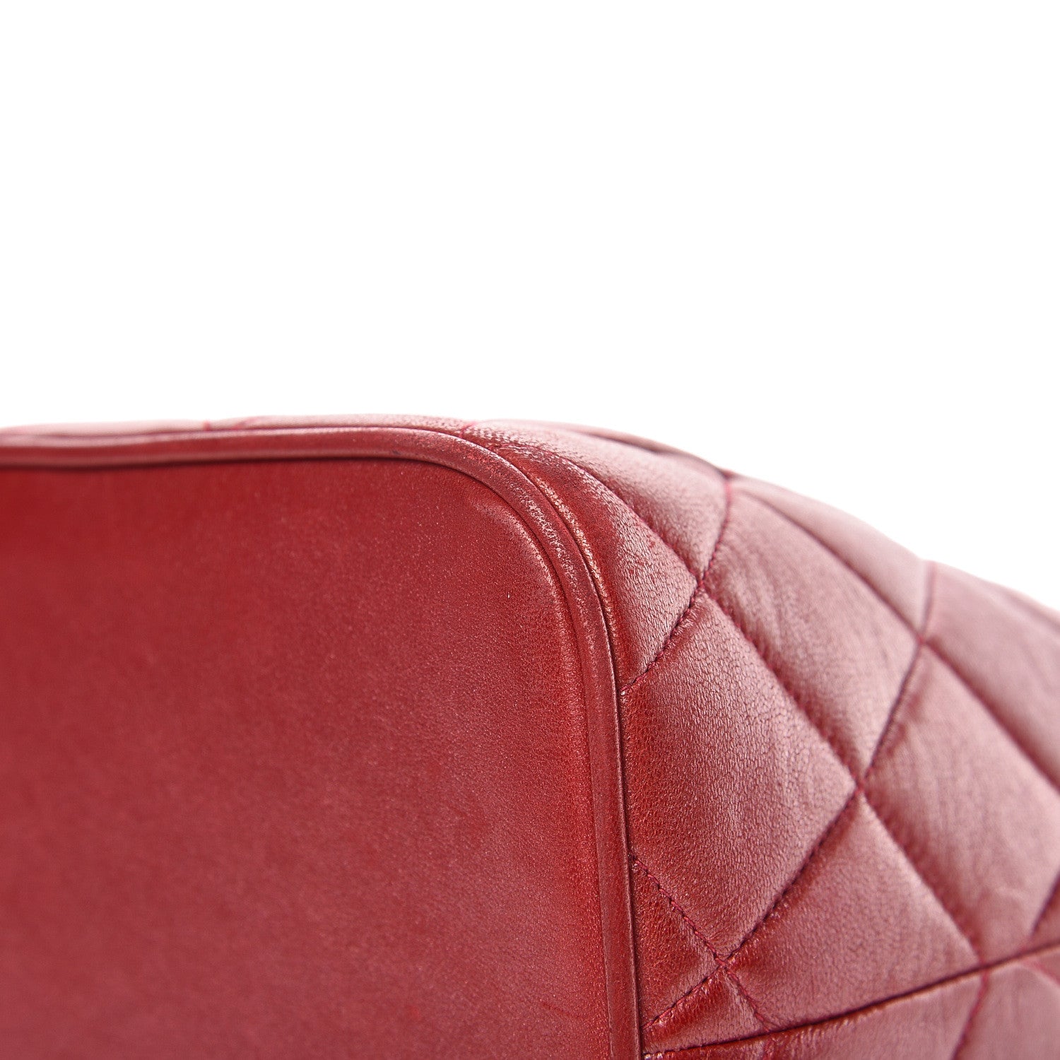 Chanel Lambskin Quilted Medallion Tote Red 11 of 20