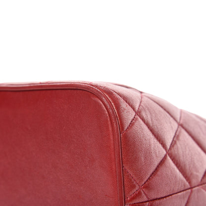 Chanel Lambskin Quilted Medallion Tote Red 11 of 20