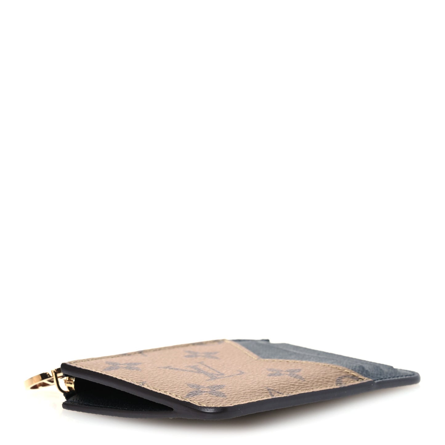 Reverse Monogram Zipped Romy Card Holder