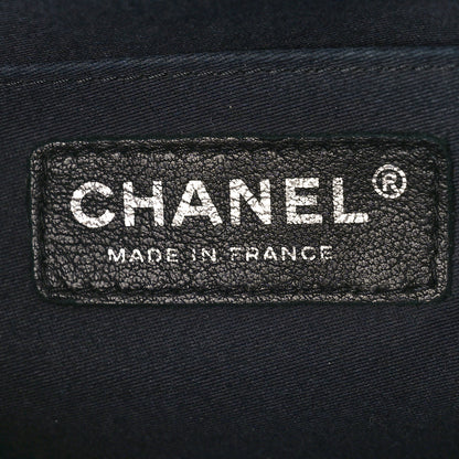 Chanel Denim Embroidered Jumbo Perfume Bottle Flap Light Blue 6 of 9