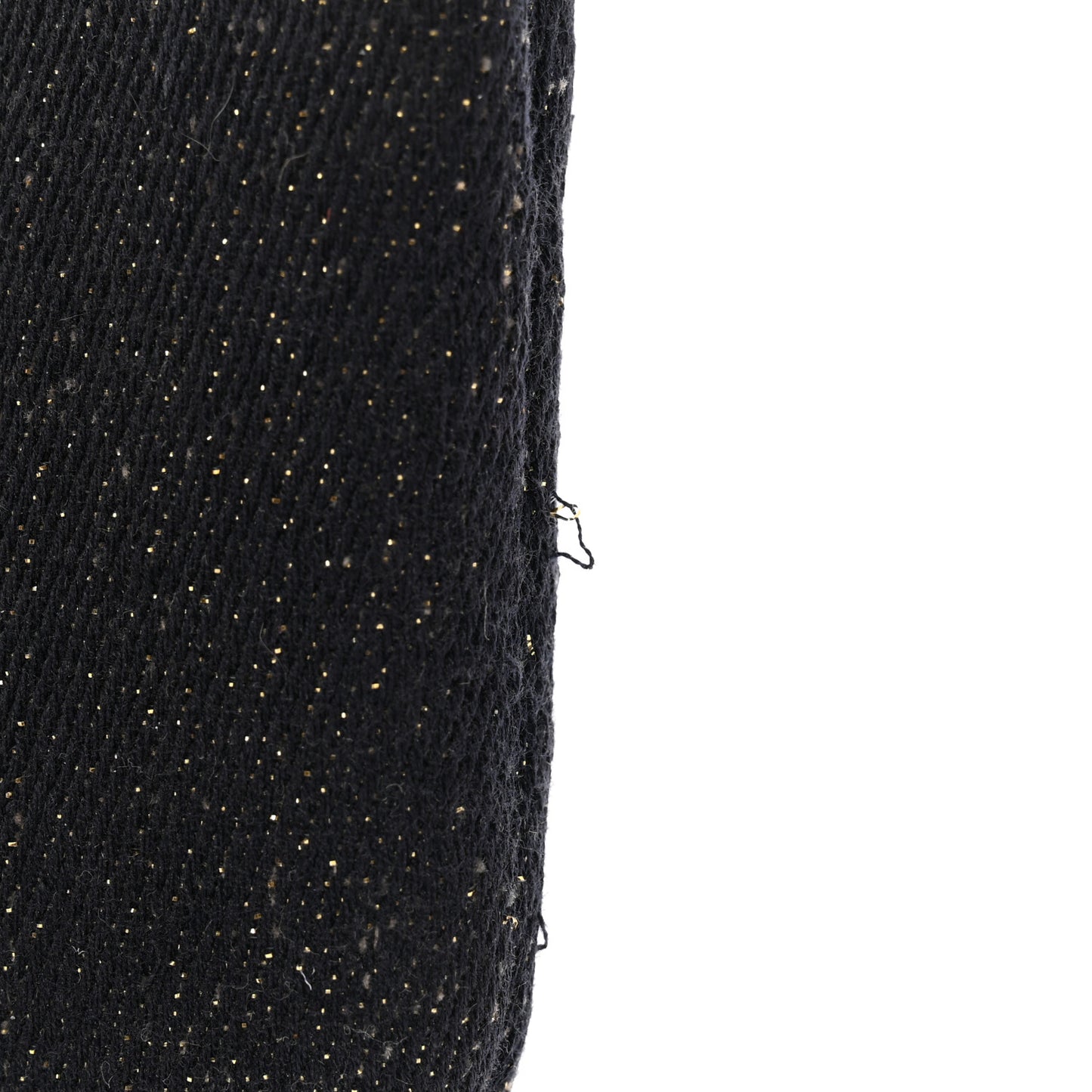 Lurex Canvas Deauville Cosmetic Pouch Navy Blue Gold