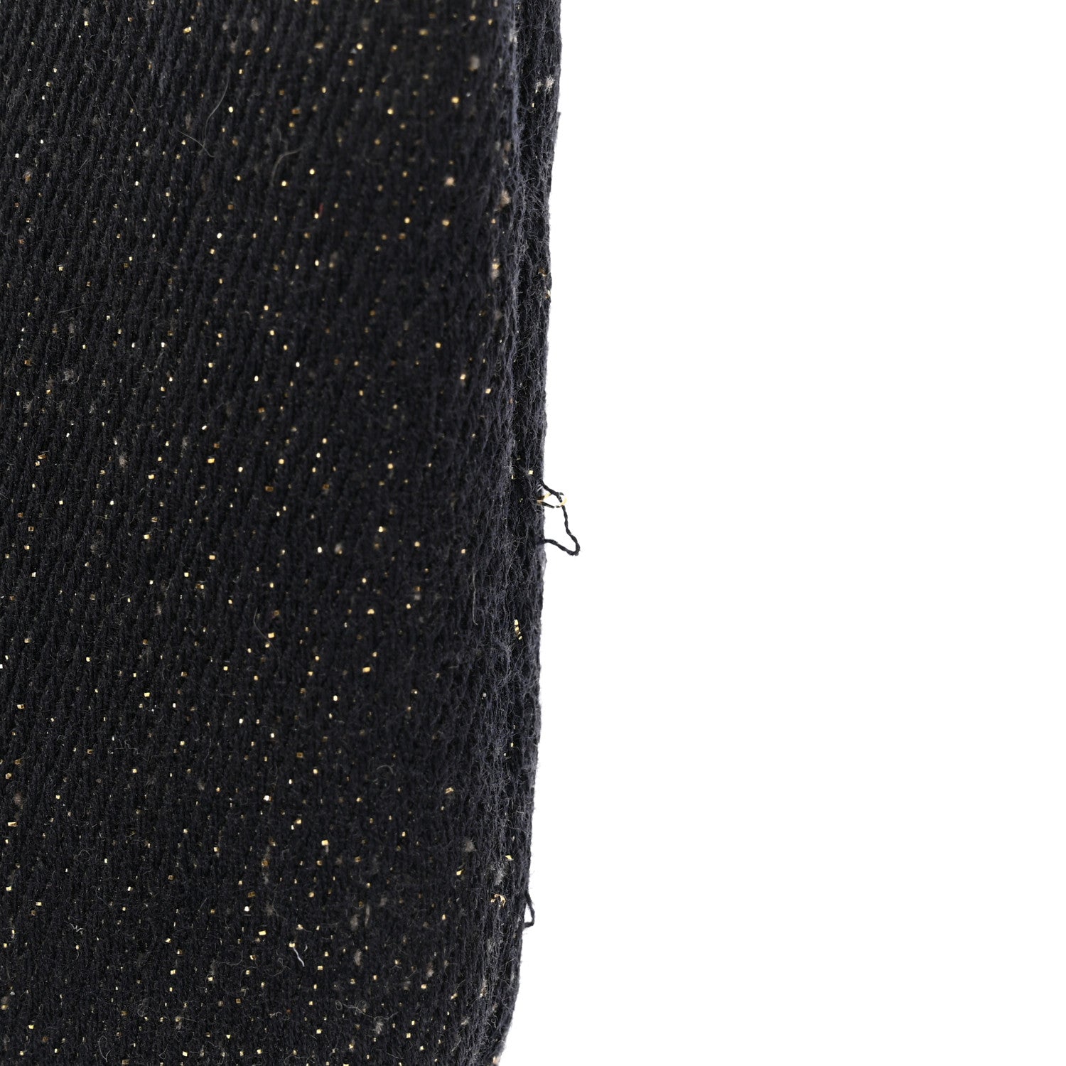 Chanel Lurex Canvas Deauville Cosmetic Pouch Navy Blue Gold 8 of 8