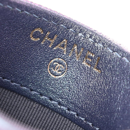 Chanel Iridescent Caviar Quilted Card Holder Dark Blue 6 of 11