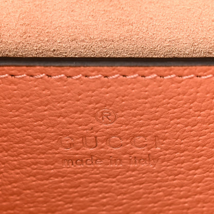 Gucci Monogram Textured Dollar Calfskin Small Ophidia Chain Shoulder Bag Cloche Rose Pink 6 of 10