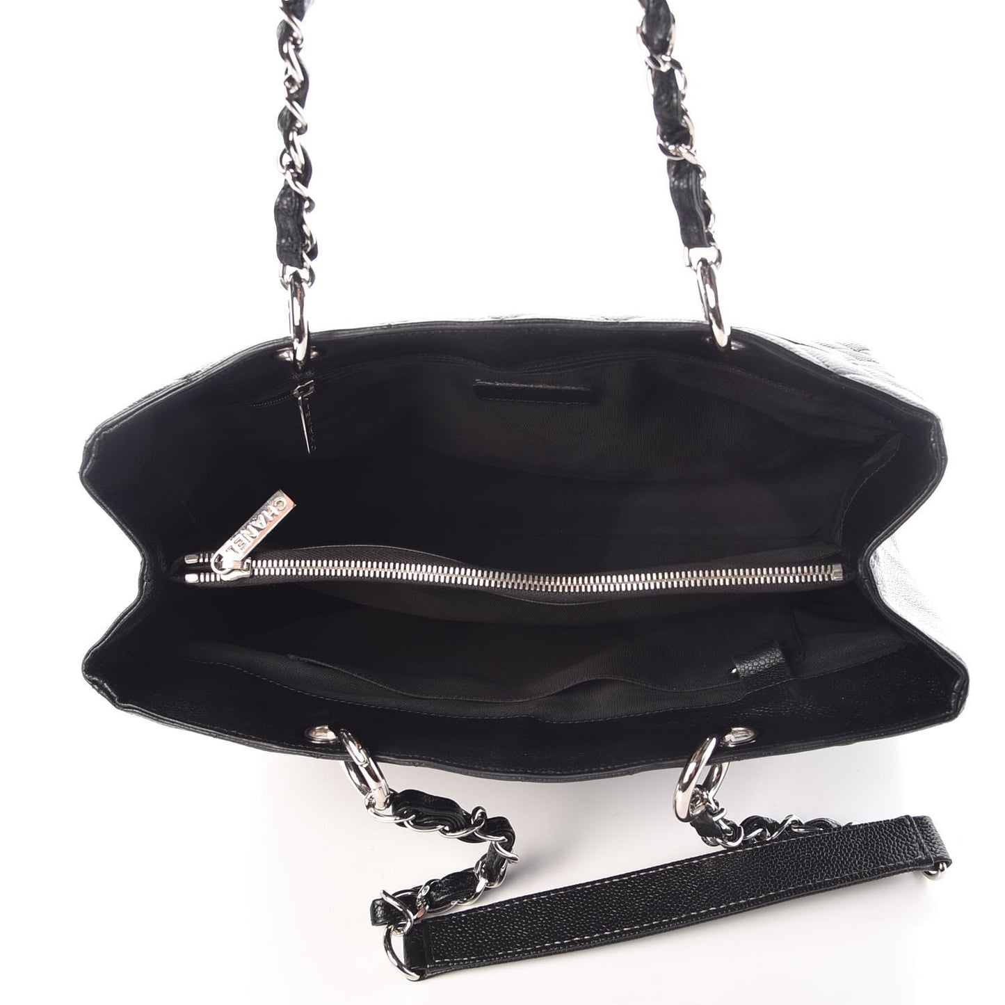 Caviar Quilted Grand Shopping Tote GST Black