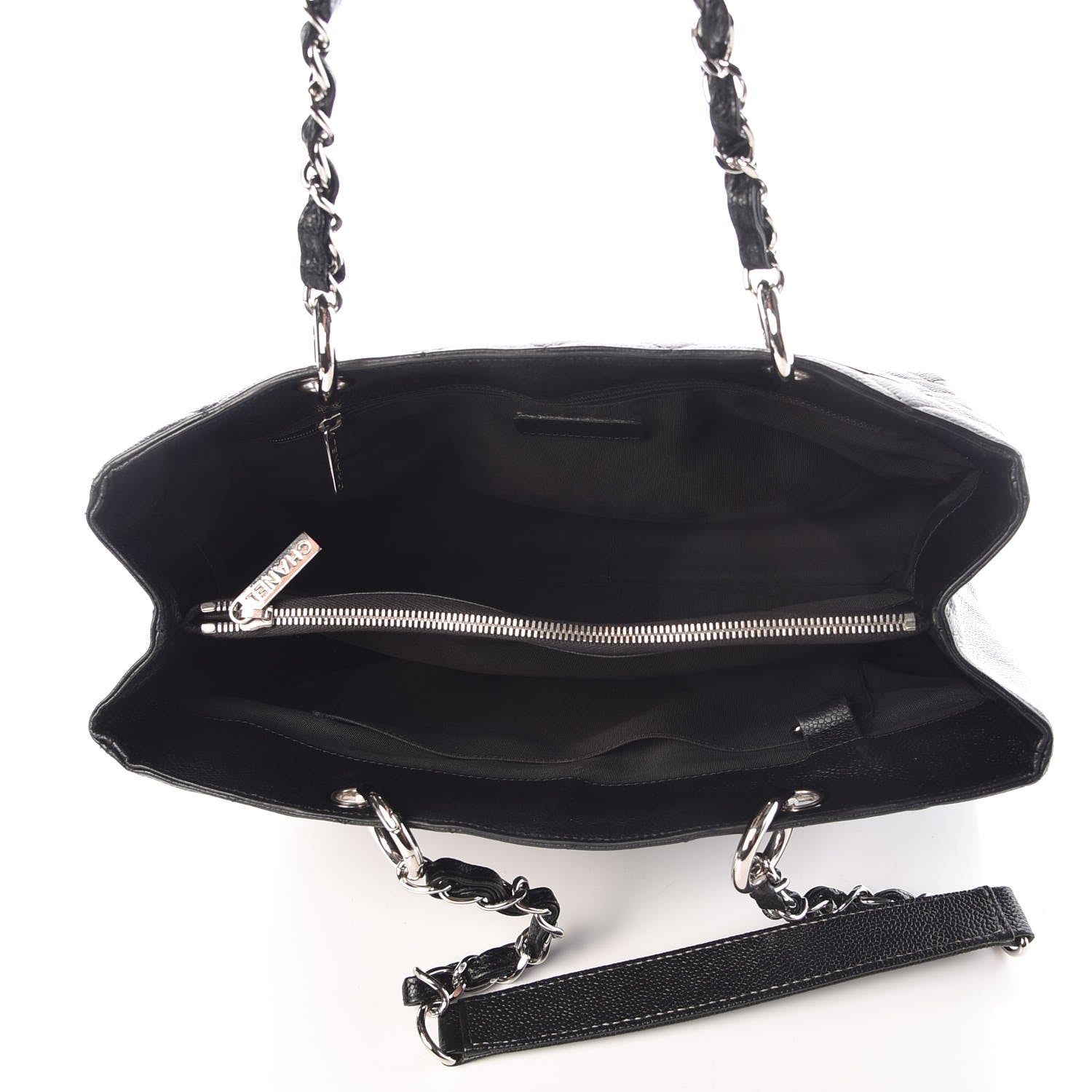 Chanel Caviar Quilted Grand Shopping Tote GST Black 5 of 8