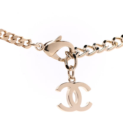 Chanel Crystal Chain CC Choker Gold Silver 5 of 7