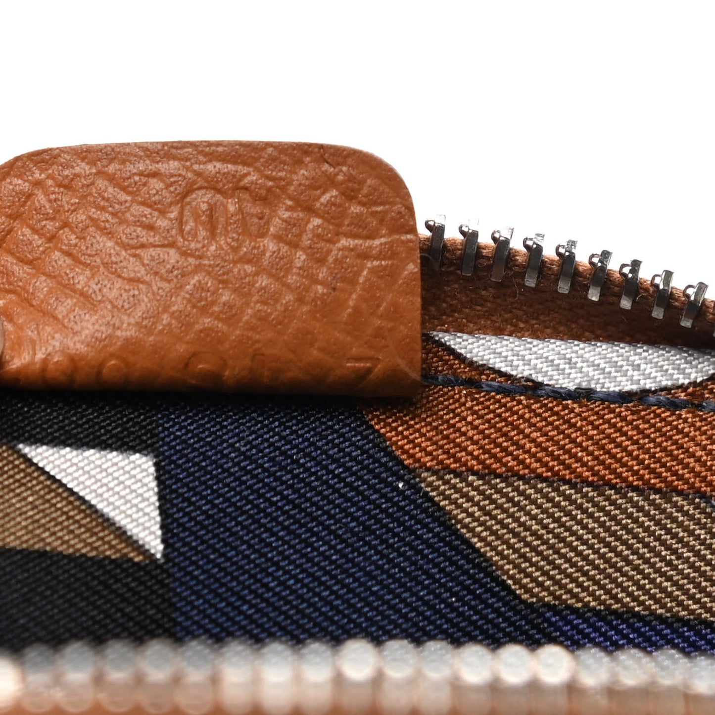 Epsom Silk'In Coin Purse Gold Bleu Navy Beige