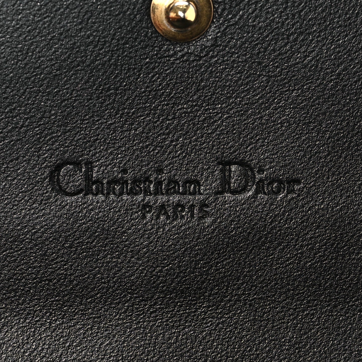 Calfskin Cannage Lady Dior Rendezvous Wallet Black