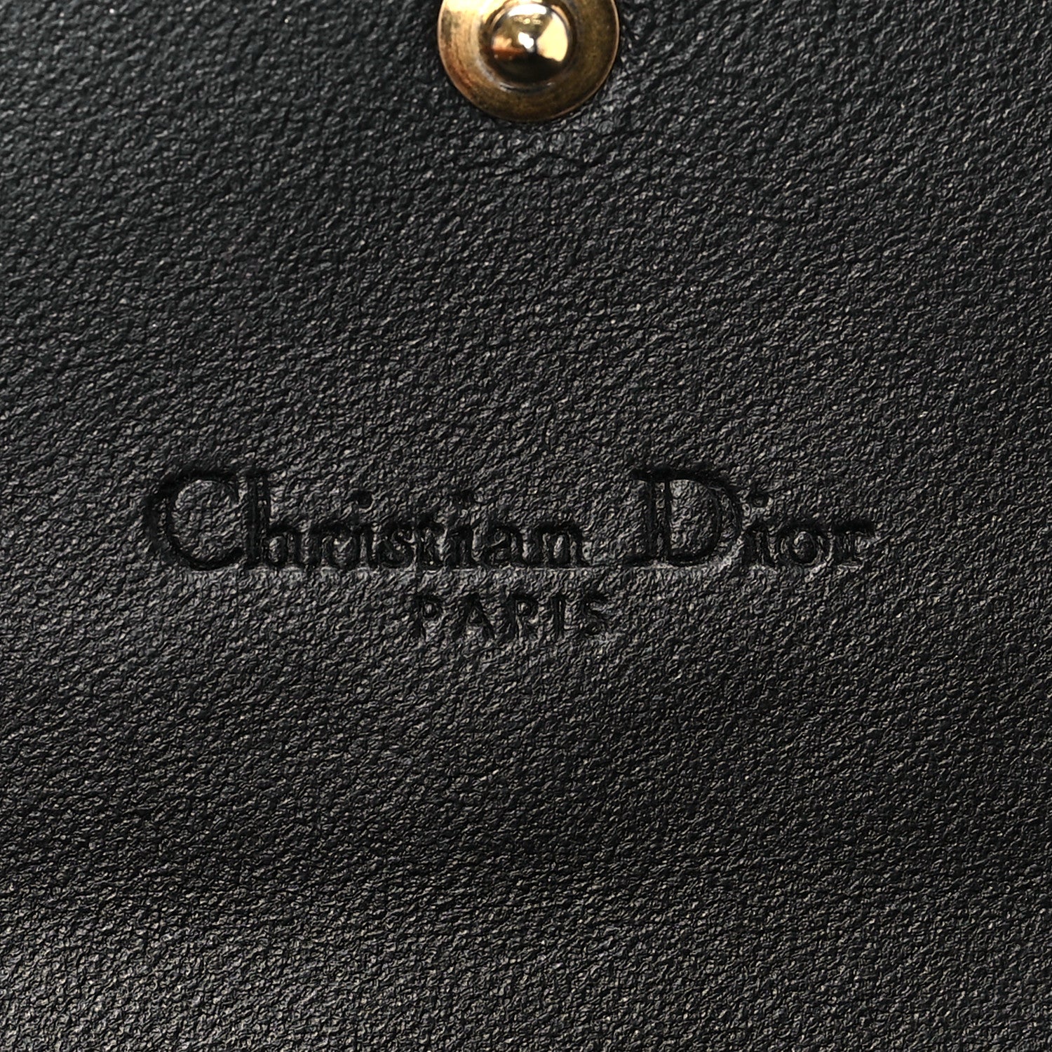 Christian Dior Calfskin Cannage Lady Dior Rendezvous Wallet Black 6 of 7