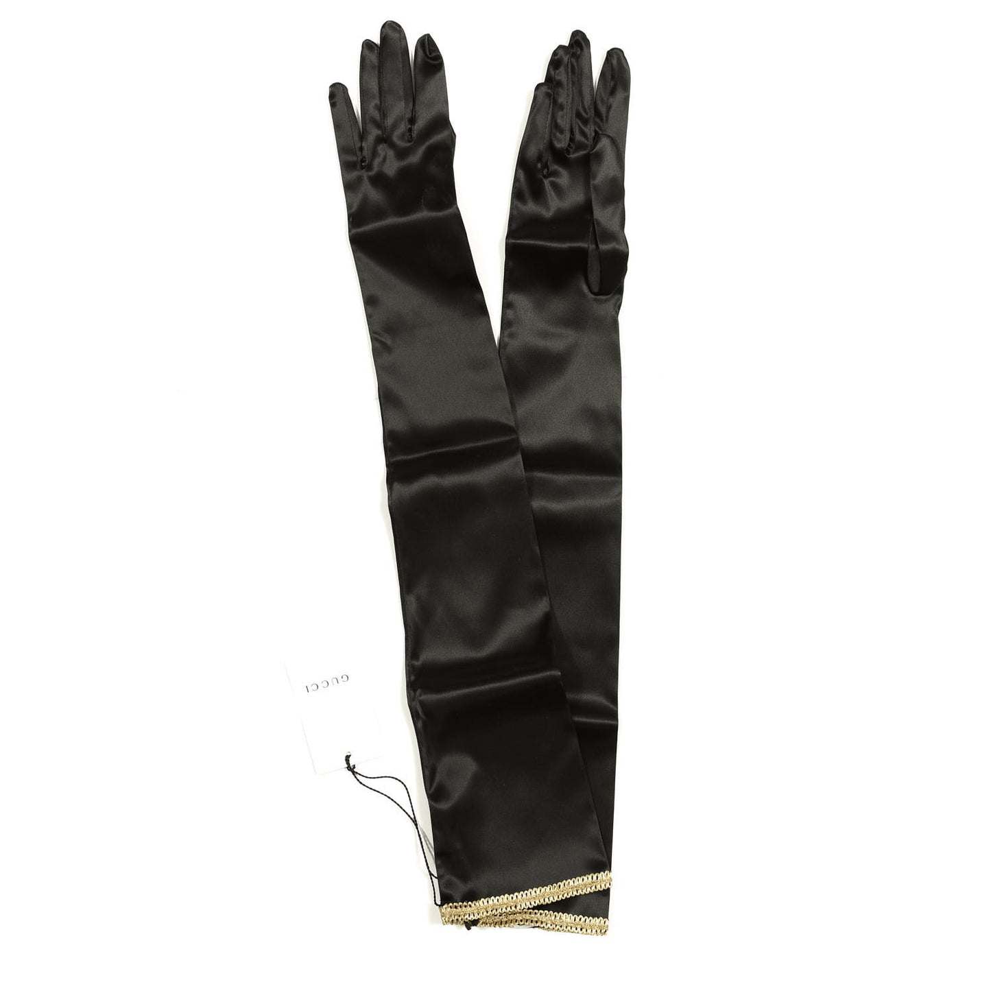 Satin Stretch Anika Gloves S Black