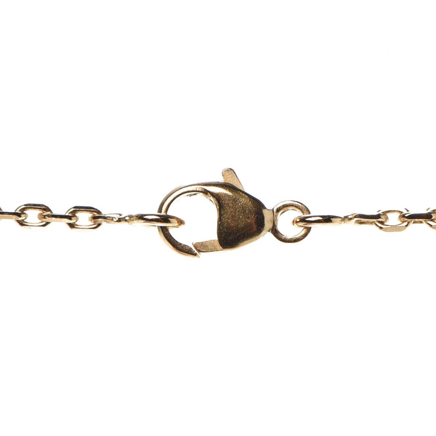 Lacquered Gold Mini Pop H Pendant Necklace Rose Extreme