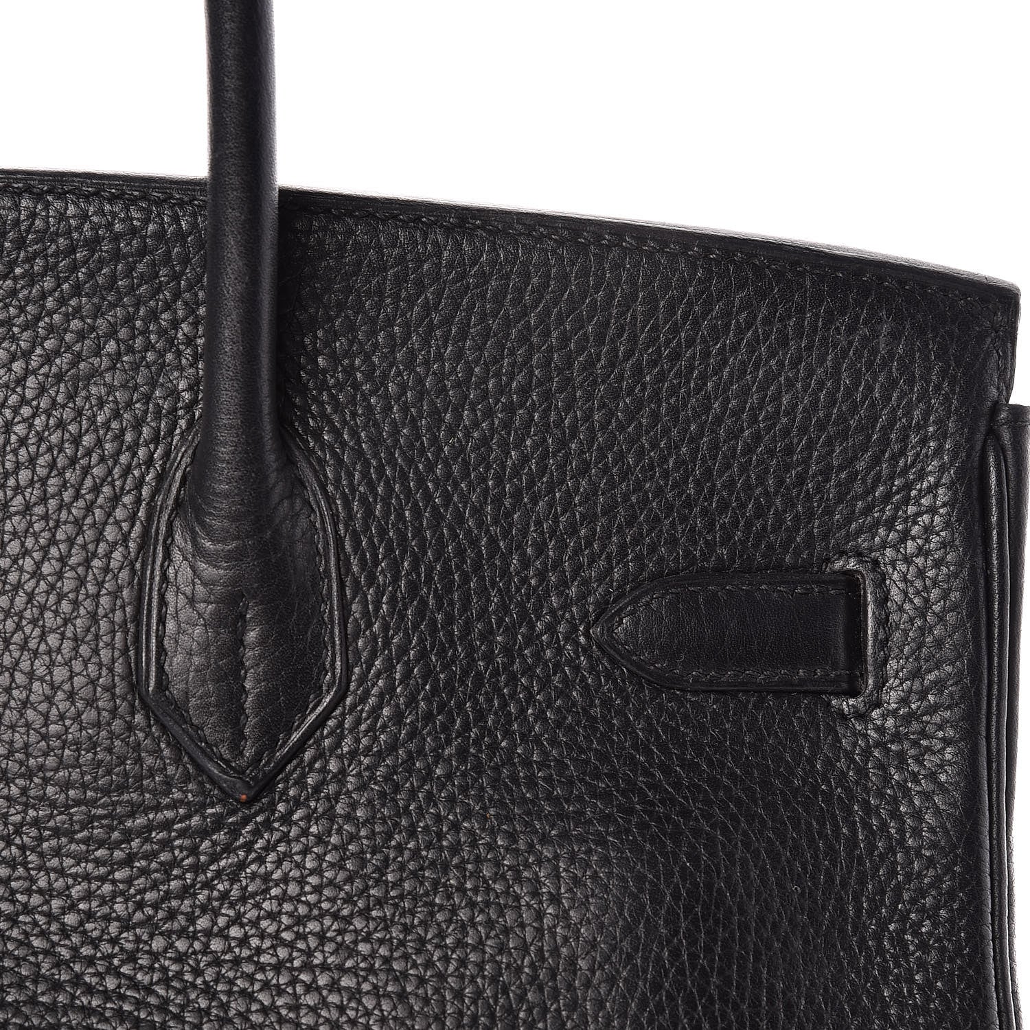Hermes Taurillon Clemence Birkin 35 Black 9 of 32