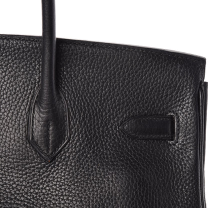 Hermes Taurillon Clemence Birkin 35 Black 9 of 32