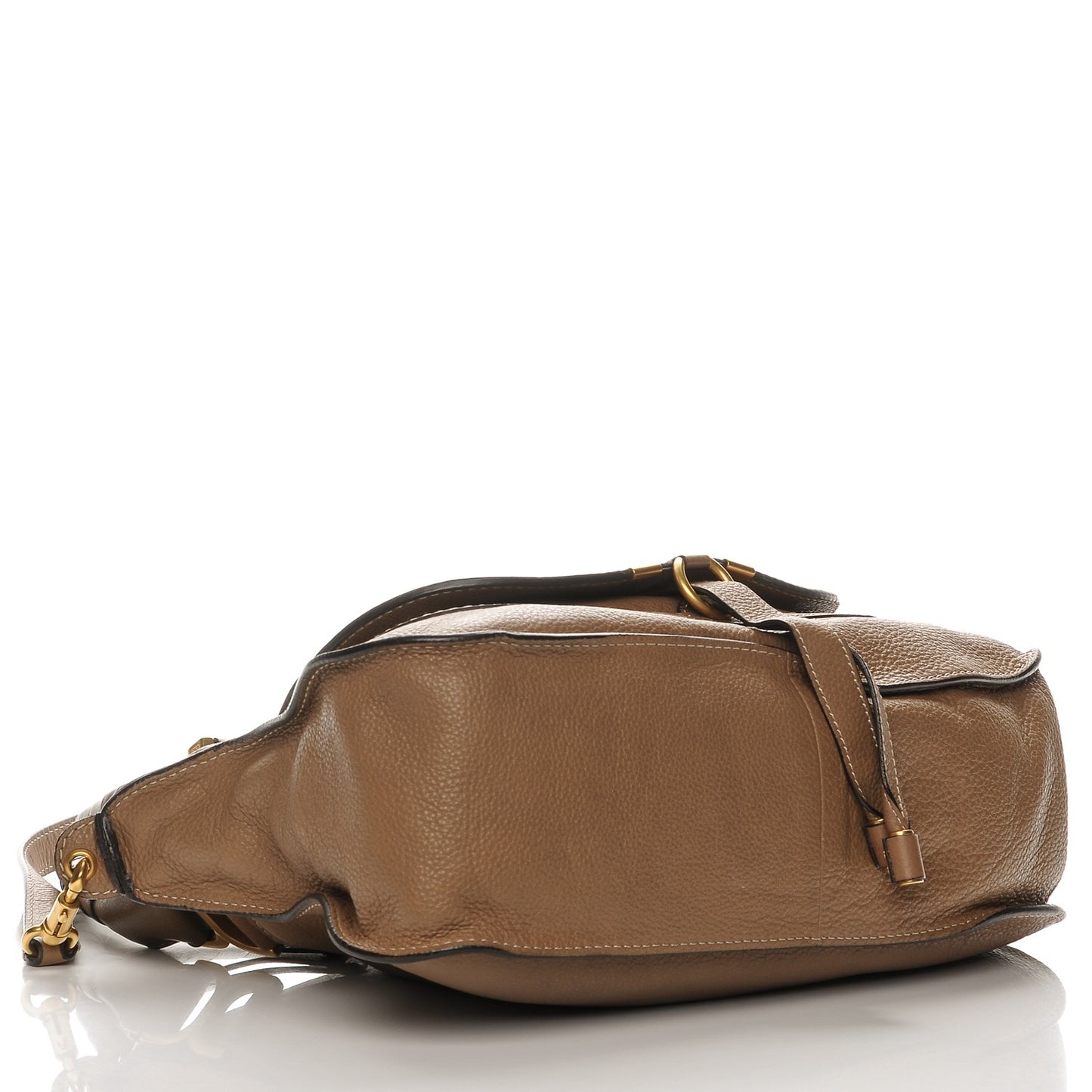 Calfskin Small Marcie Satchel Nut