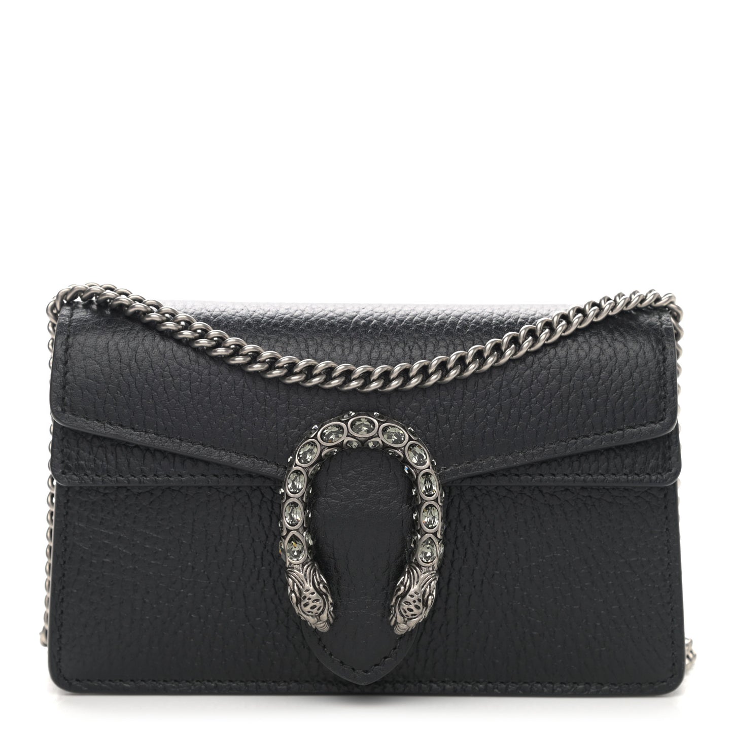Calfskin Super Mini Dionysus Shoulder Bag Black