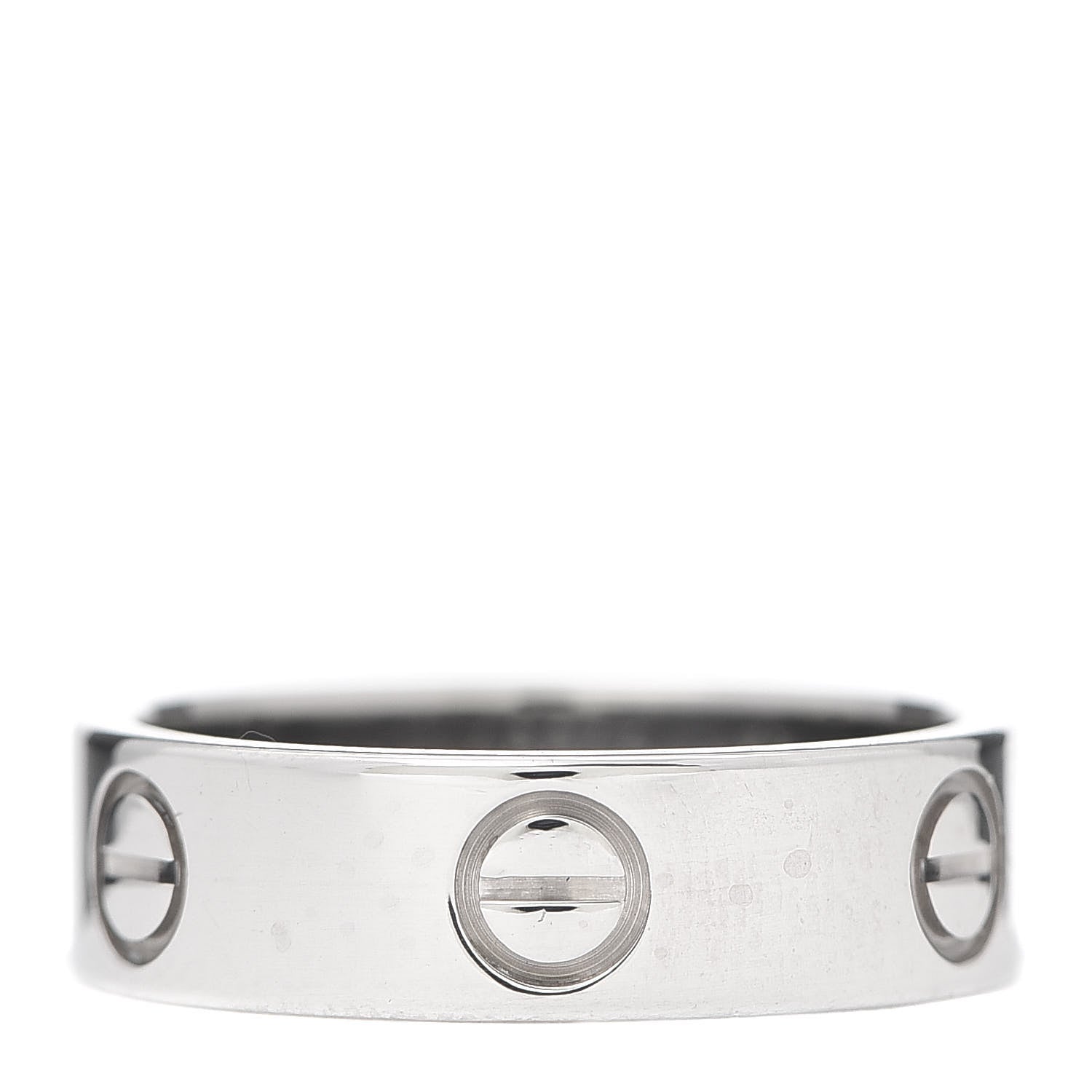 Cartier 18K White Gold 5.5mm LOVE Ring 53 6.25 3 of 4