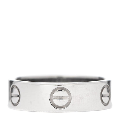 Cartier 18K White Gold 5.5mm LOVE Ring 53 6.25 3 of 4