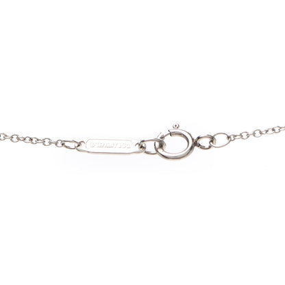 Tiffany Platinum Diamond Small Jazz Cross Pendant Necklace 5 of 7