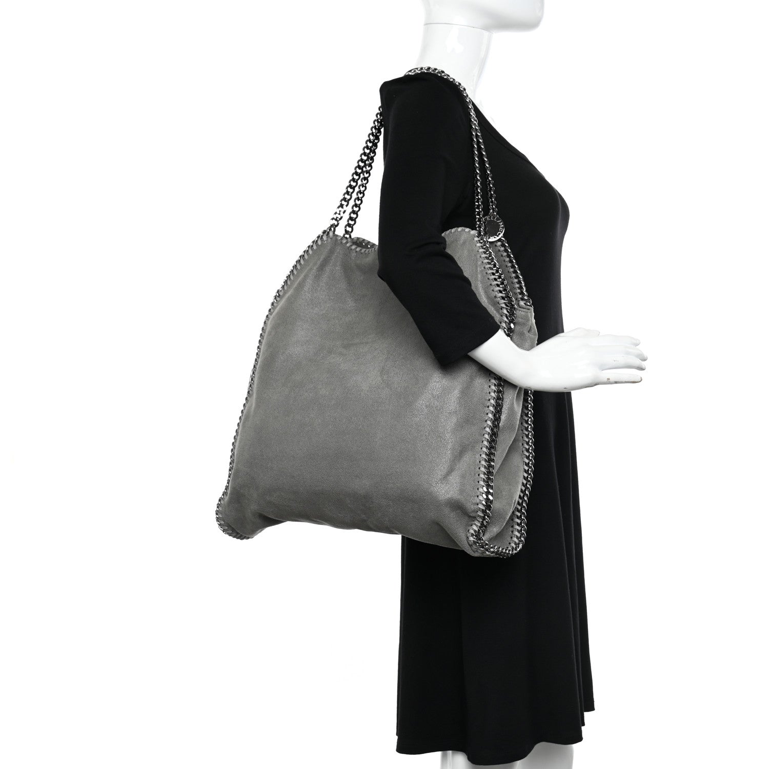 Stella McCartney Shaggy Deer Big Falabella Tote Grey 2 of 10