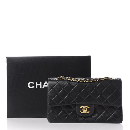 Chanel Lambskin Quilted Small Double Flap Black 12 of 12