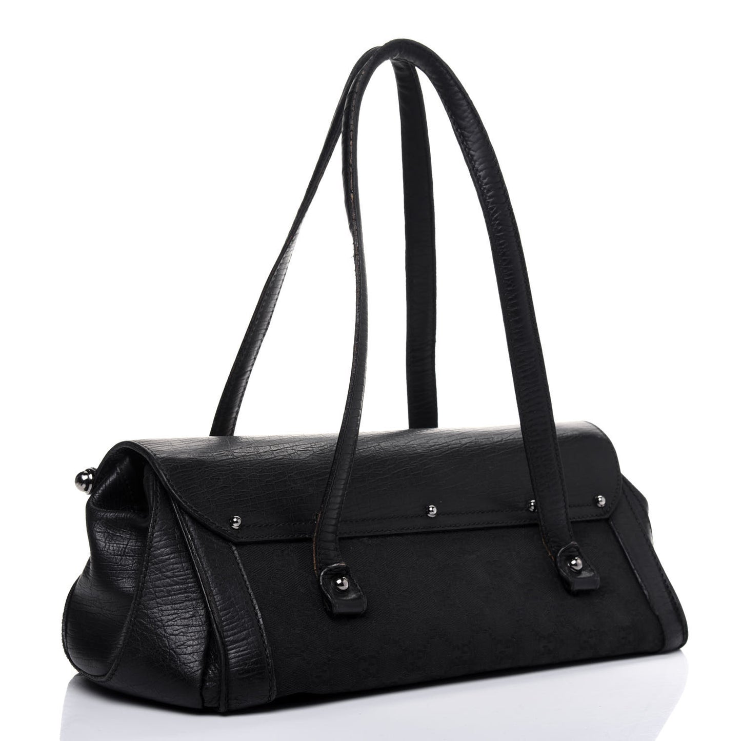 Monogram Bamboo Bullet Bag Black