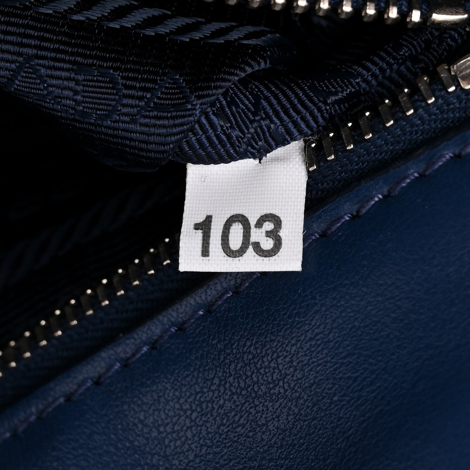 Prada Soft Calfskin Diagramme Crossbody Bag Bleuette 7 of 13