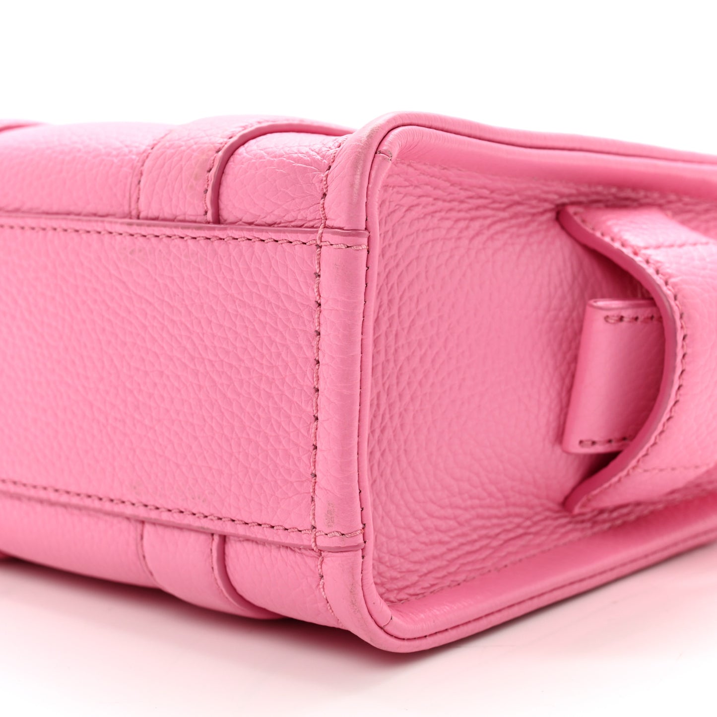 Grained Calfskin Mini The Tote Bag Candy Pink