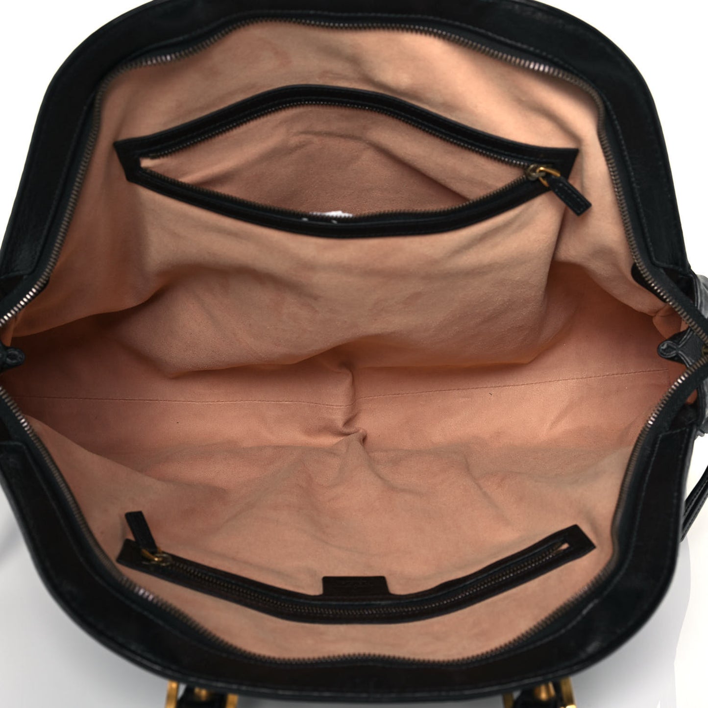 Calfskin Large Re(Belle) Top Handle Bag Black