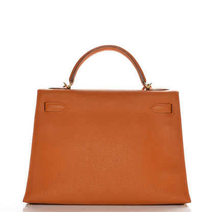 Hermes Togo Kelly Sellier 32 Potiron 4 of 12