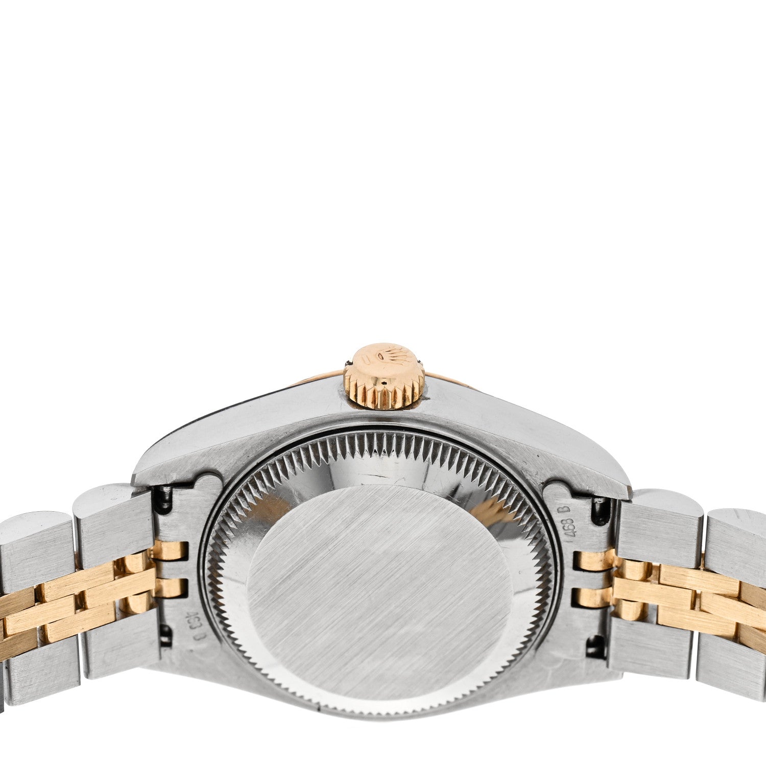 Rolex Stainless Steel 18K Yellow Gold Diamond 26mm Oyster Perpetual Datejust Watch Red Gradient 69173 4 of 4