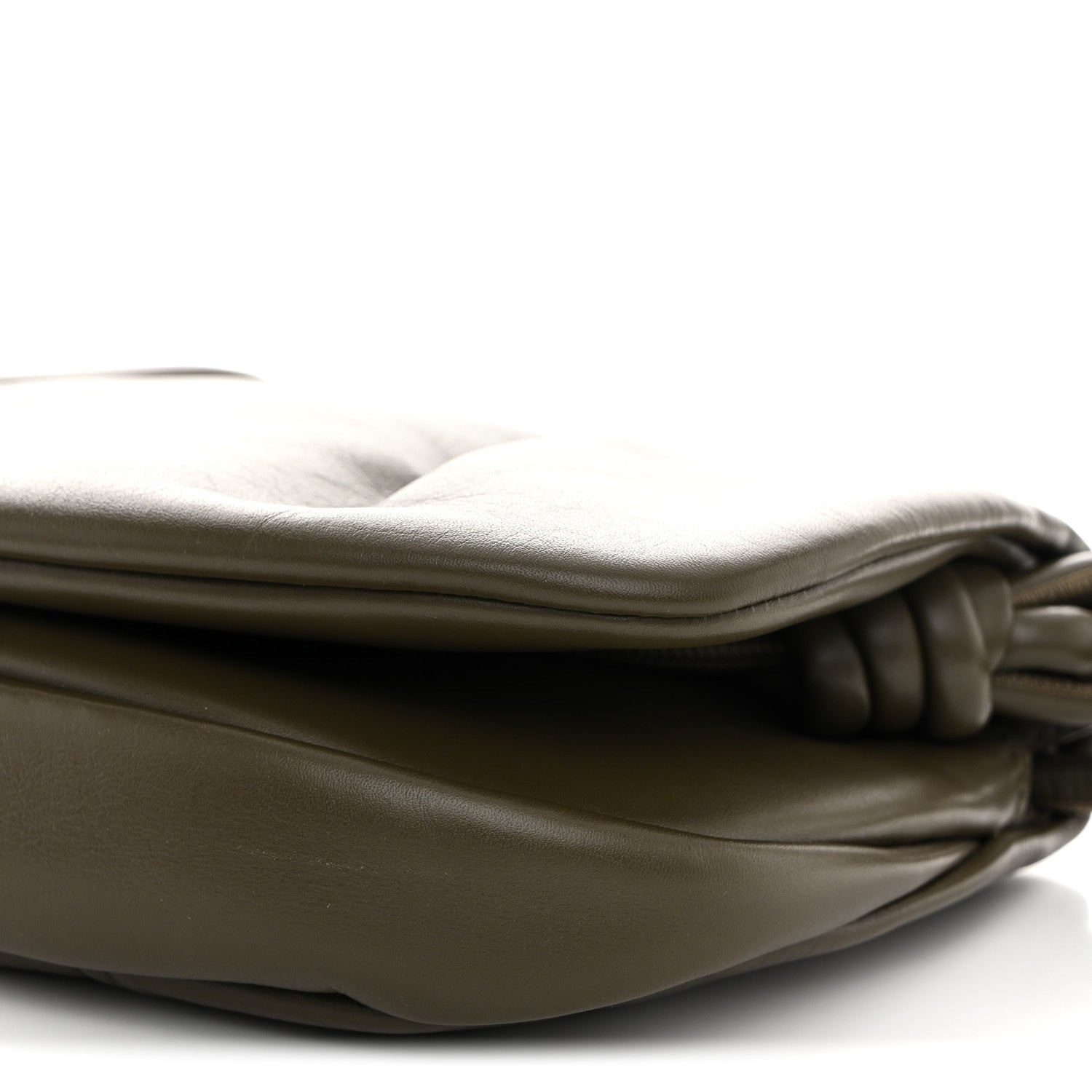 Loewe Shiny Nappa Calfskin Paseo Satchel Dark Khaki 10 of 10