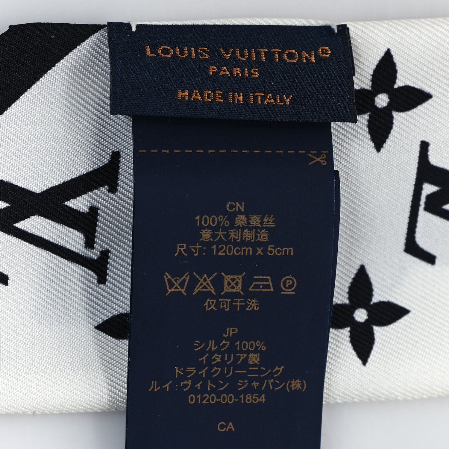 Louis Vuitton Silk Monogram Flowers And Straps BB Bandeau White 3 of 3