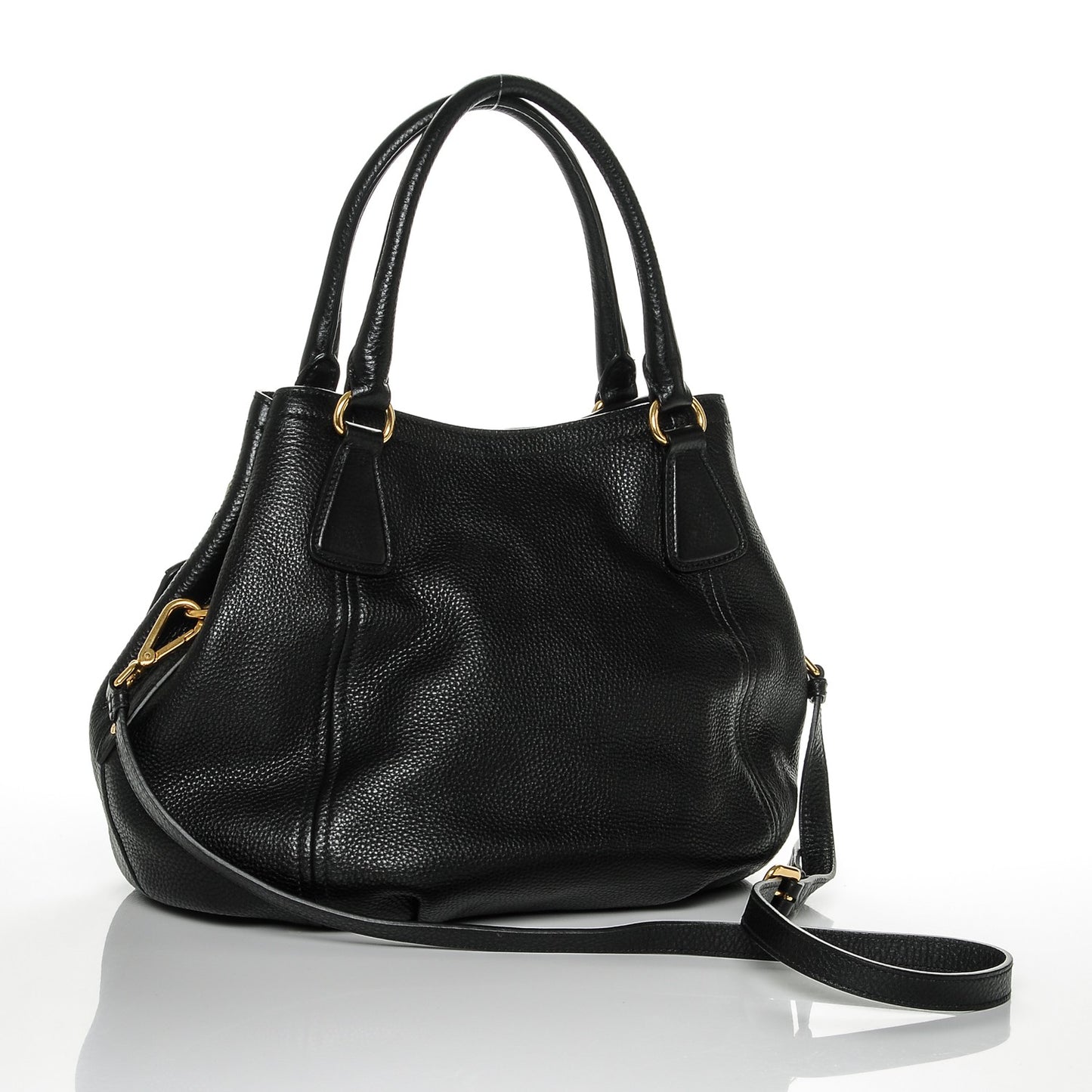 Vitello Daino Tote Nero Black