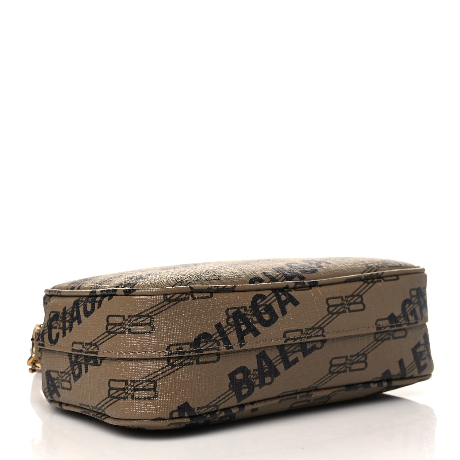 Balenciaga Coated Canvas BB Monogram Allover Logo Small Camera Bag Beige Brown Black 3 of 6